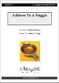 Address to a Haggis Vocal Solo & Collections sheet music cover